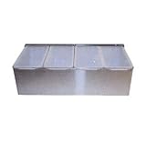Bar Caddy Condiment Holder, Stainless Steel