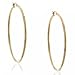 Ladies Diamond Cut 14KT Yellow Gold Large Hoop Earrings