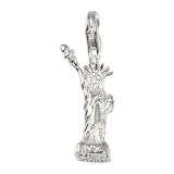 charms SilberDream 925 Sterling Silber Charm Liberty Freiheitsstatue Anhänger für Armband Kette Ohrring FC3026