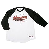 Astros Raglan 3/4 sleeve T-shirt by Majestic