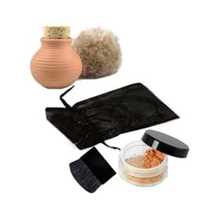 Indian Earth Pure Mineral Foundation (Medium - 5 Gram) with Applicator Puff & Travel Set
