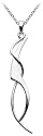 Dew Ladies Sterling Silver 90W3HP Art Nouveau Pendant & 18" Chain