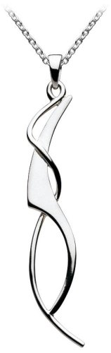 Dew Ladies Sterling Silver 90W3HP Art Nouveau Pendant & 18″ Chain
