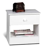White Night Stand By Prepac
