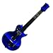 Abstract Blue Design Wii Guitar Hero III Gibson Les Paul Guitar Controller Skin Decal Sticker