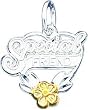 Sterling Silver Two Tone Special Friend Heart Charm