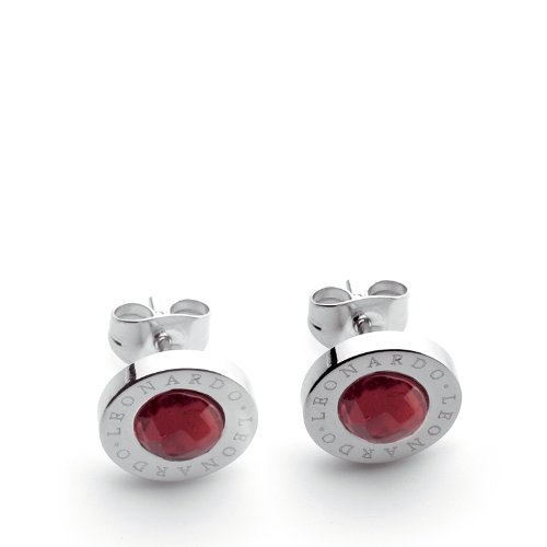Jewels by Leonardo Classic Damenohrstecker Edelstahl + Glas rot Matrix 011250 Preisvergleich