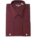 Wine French Cuff Dress Shirt