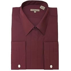 Wine French Cuff Dress Shirt