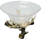 Shattered Glass Look Antler Bowl, 5-inch