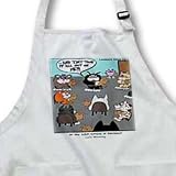 12 - Step Cat Programs - BLACK Full Length Apron With Pockets 22w X 30l - B000OBIBH4
