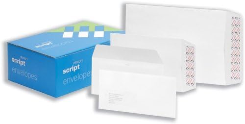 Croxley Script Envelopes Pocket Peal and Seal Window Pure White C5 [Pack of 500]