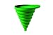 Kitchen & Housewares : Normann Copenhagen Collapsible Funnel Green
