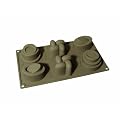 Birkmann 251878 Avantgarde-Formen, lebensmittelechtes Silikon, in Geschenkverpackung mit Rezepten, � 7 - 8 cm 6-fach, mittel