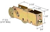 CRL 1 Tandem Steel Ball Bearing Sliding Glass Door Roller with 3/4 Wide Housing - Package