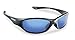 Flying Fisherman 7735BS Sunglass, Shiny Black Frames/Smoke-blue Mirror Lenses, One Size