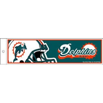 Miami Dolphins Bumper Sticker (Quantity of 2)