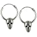 Silver Skulls - Hoop Earrings