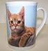 607742C Coffee Mug Red Tabby Cat 4in
