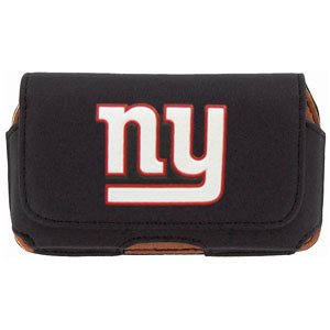 New York Giants NFL Official Licensed Horizontal Holster Phone Pouch for Apple iPhone 3G 3GS Blackberry Tour2 9650 Curve 8300 8520 8530 Storm2 Tour 9630 Curve 8900 Storm 9530 Curve 8350i Bold 9000 Curve 8330 8320 8310 HP IPAQ GLISTEN iPAQ HTC Nexus One Tilt2 Touch Pro 2 Motorola Droid CLIQ