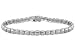 PLATINUM OVER STERLING SILVER DIAMOND ACCENT DESIGNER BRACELET