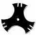 Arnold OEM-781-0748 MTD Edger Blade 9-Inch 3 Sided Star