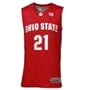 Nike Elite Ohio State Buckeyes #21 Scarlet Replica Basketball Jersey