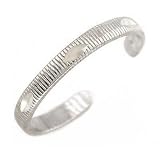 14K White Gold Coin Edge Toe Ring Adjustable Jewelry