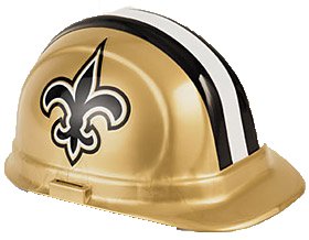 New Orleans Saints Hard Hat Tough Lightweight Protection Patented Shock Absorbing Suspension