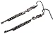 .925 Sterling Silver Flute Dangle Earrings