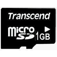 Transcend SDHC 1GB microSD Flash Memory Card
