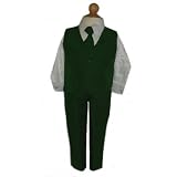 Boys Green Suit 4 Pc (18M to Size 14)
