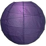 Premium Plum 14-Inch Round Paper Lantern