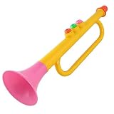 Como Plastic Yellow Magenta Trumpet Horn Sound Toy for Children