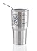 Kodiak- Double Wall Vacuum Insulated, 18/8 Stainless Steel Tumbler Cup 30 Oz, BPA free, with Stainless Steel Drinking Straw (30oz)