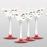 Christmas Jewels Martini Glasses Set of 4