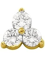 14K Yellow Gold Three-Stone Diamond Pendant - 1.50 Ct. -- LIFETIME WARRANTY