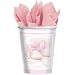 8 x Tiny Blessing Cups - Pink Christening Paper Cups