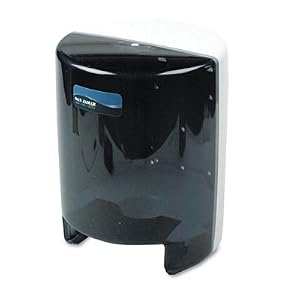 San Jamar Classic Center Pull Towel Dispenser, 9-1 8 x 9-1 2 x 11-5 8 (Black Pearl White) by