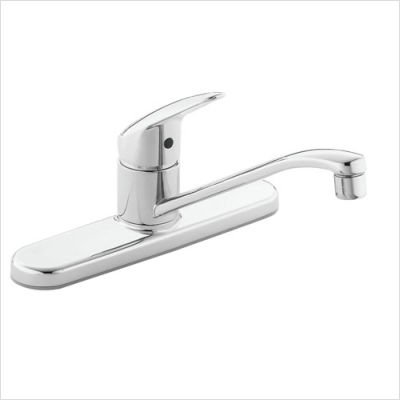 Capstone Single Handle Kitchen Faucet Finish: Chrome