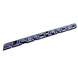 Blue Supercharge Supercharged Aluminum Emblems for Chevy Corvette Dodge Hot Rod... by Unknown