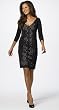 DAVID MEISTER CUT-OUT SHEATH DRESS