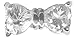 A-18 gauge Earring-Tiny Bow Cartilage Earring Stud Barbell-18g Bow Helix Earring