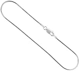 Sterling Silver 1.2 mm Italian Snake Nickel Free. 7, 8, 9.5, 14, 16, 18, 20, 22, 24, 30