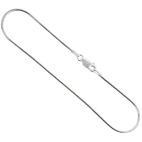 Sterling Silver 1.2 mm Italian Snake Nickel Free. 7