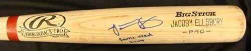 Jacoby Ellsbury Signed Game Used 2009 Boston Red Sox Bat - Autographed MLB Bats