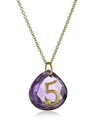 Charmed Circle "Love Letter" Purple Amethyst "5" Necklace