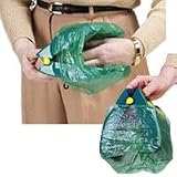 PetZone Skoop-N-Pak Hand Held Pooper Scooper green-color 7 length x 3.5 width x 5.25 height