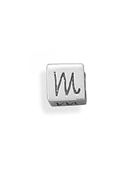 MMA Silver - Oxidized m Cube Bead