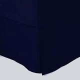 MARRIKAS 300TC Egyptian Cotton KING Bed Skirt SOLID NAVY